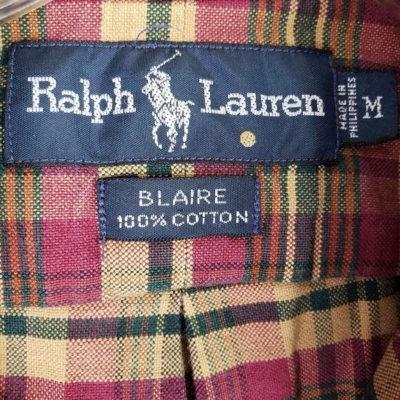 Polo Ralph Lauren Shirt Oxford Mens Size Medium M Button Down LS Blaire Fall - Picture 5 of 12